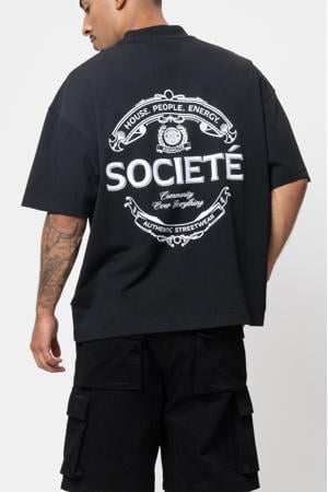 boxy t-shirt - zwart