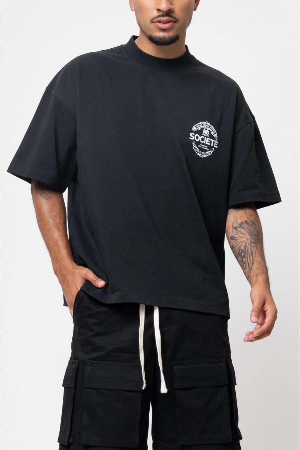 Equalité boxy t-shirt - zwart