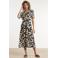 Smashed Lemon zomerjurk met print - zwart