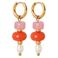 Label Kiki gold plated oorbellen Sunset Sorbet Hoop