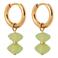 Label Kiki gold plated oorbellen Double Apple Hoop