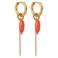 Label Kiki gold plated oorbellen Peachy Chain Hoop