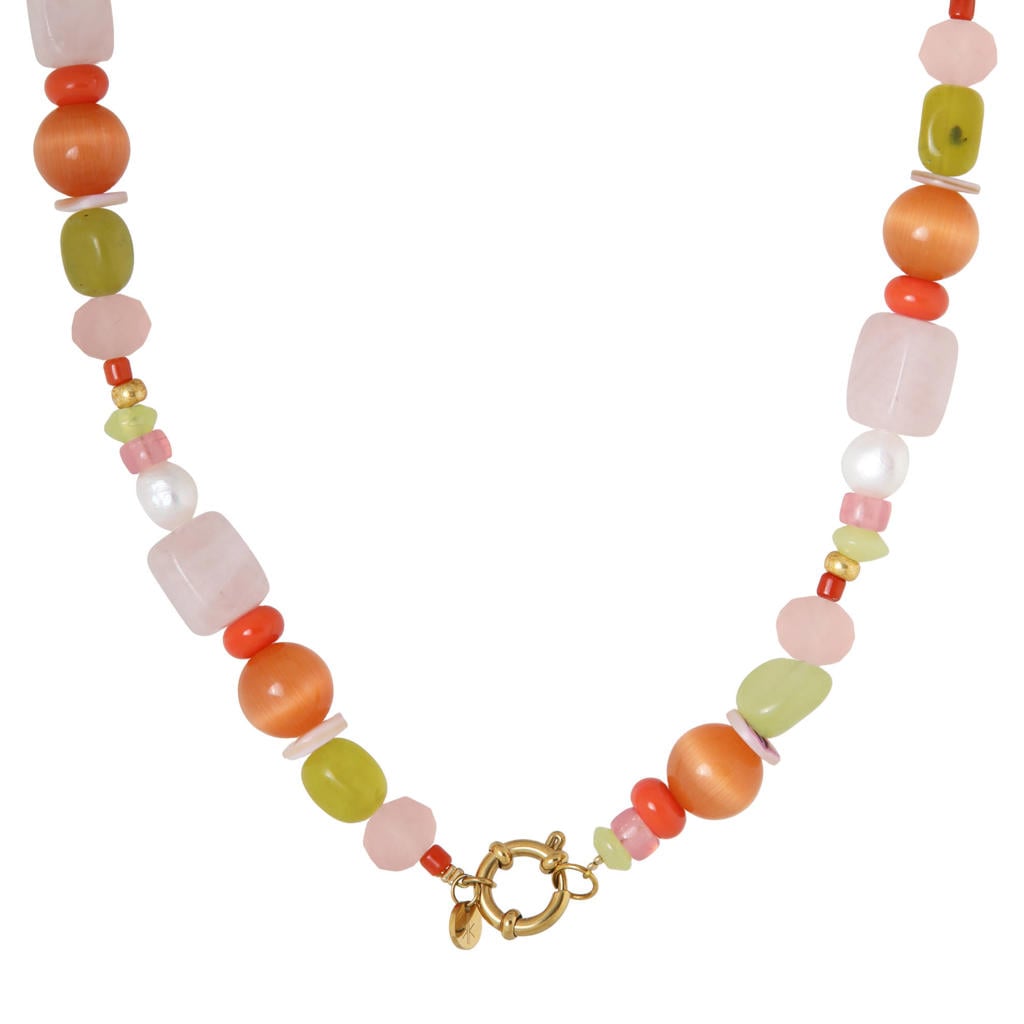 Label Kiki gold plated ketting Tropical Rush
