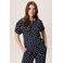 Miss Etam top met stippen - donkerblauw