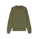 HUGO relaxed fit sweater met geribde boorden - groen