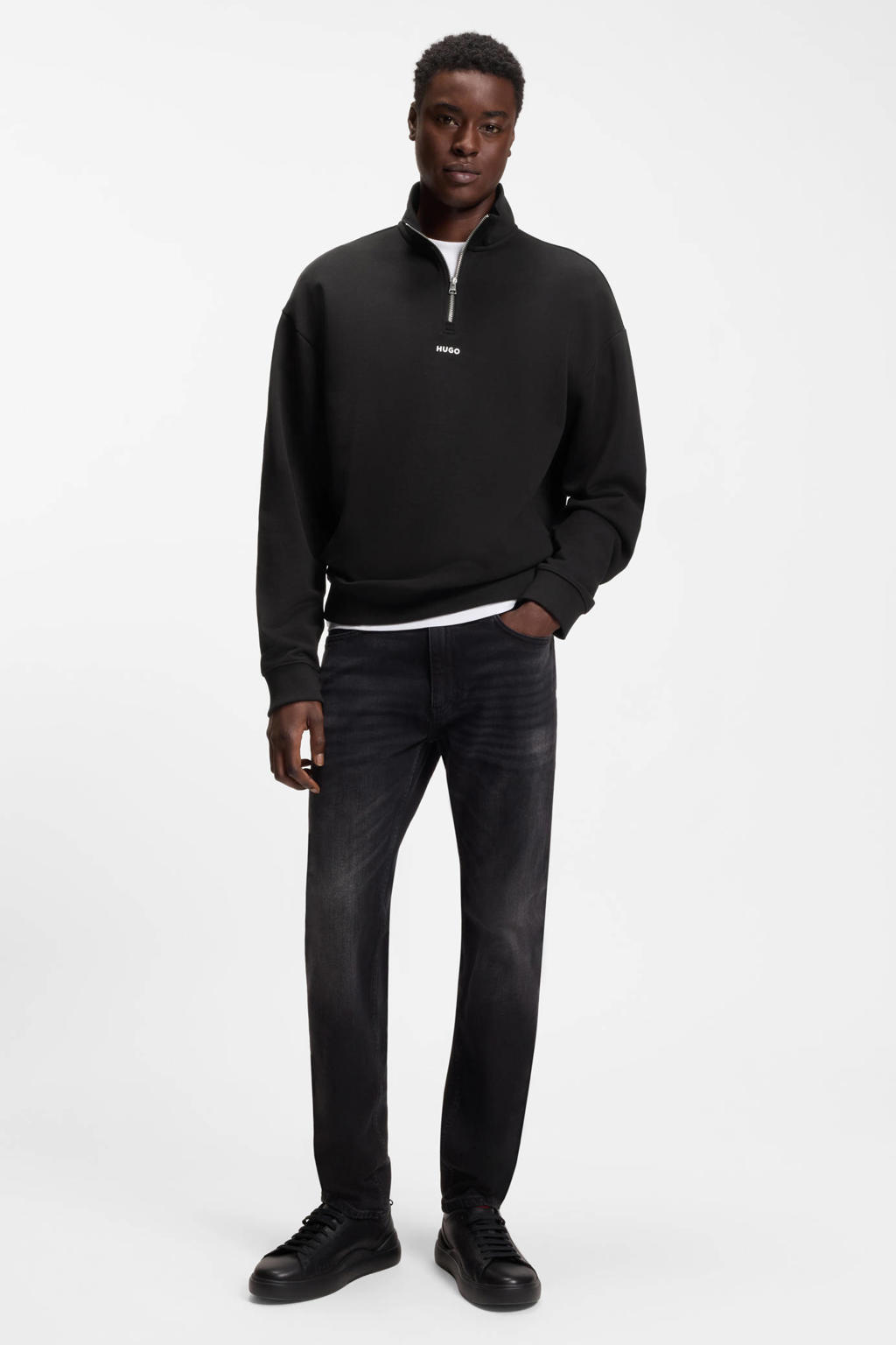 HUGO sweater zwart