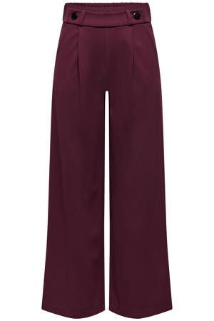 jersey wide leg palazzobroek - donkerrood