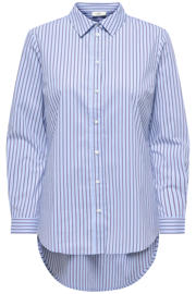 thumbnail: JDY rechtvallend gestreepte blouse - blauw