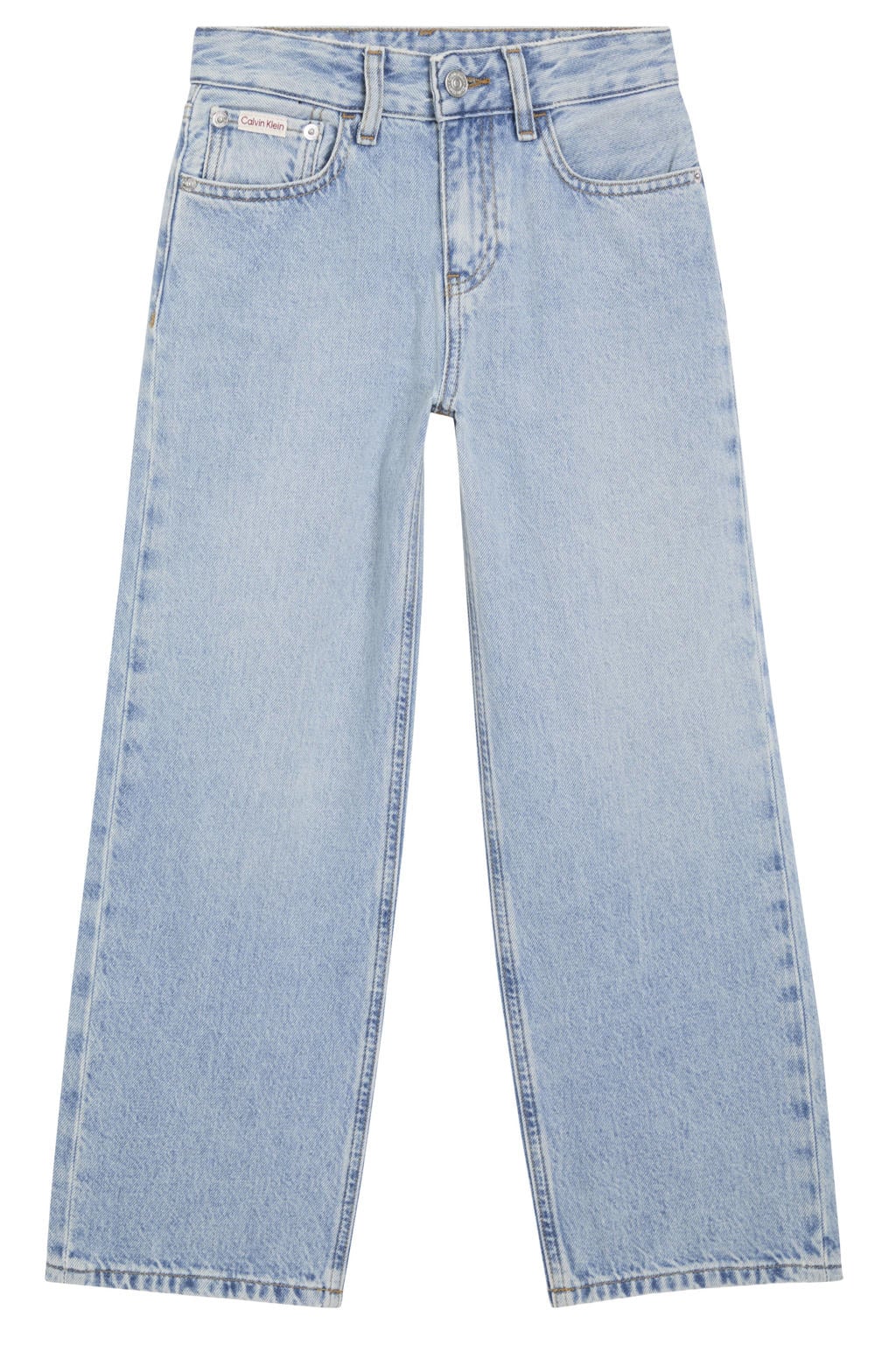 Light blue denim jongens Calvin Klein relaxed fit jeans van denim met regular waist en effen