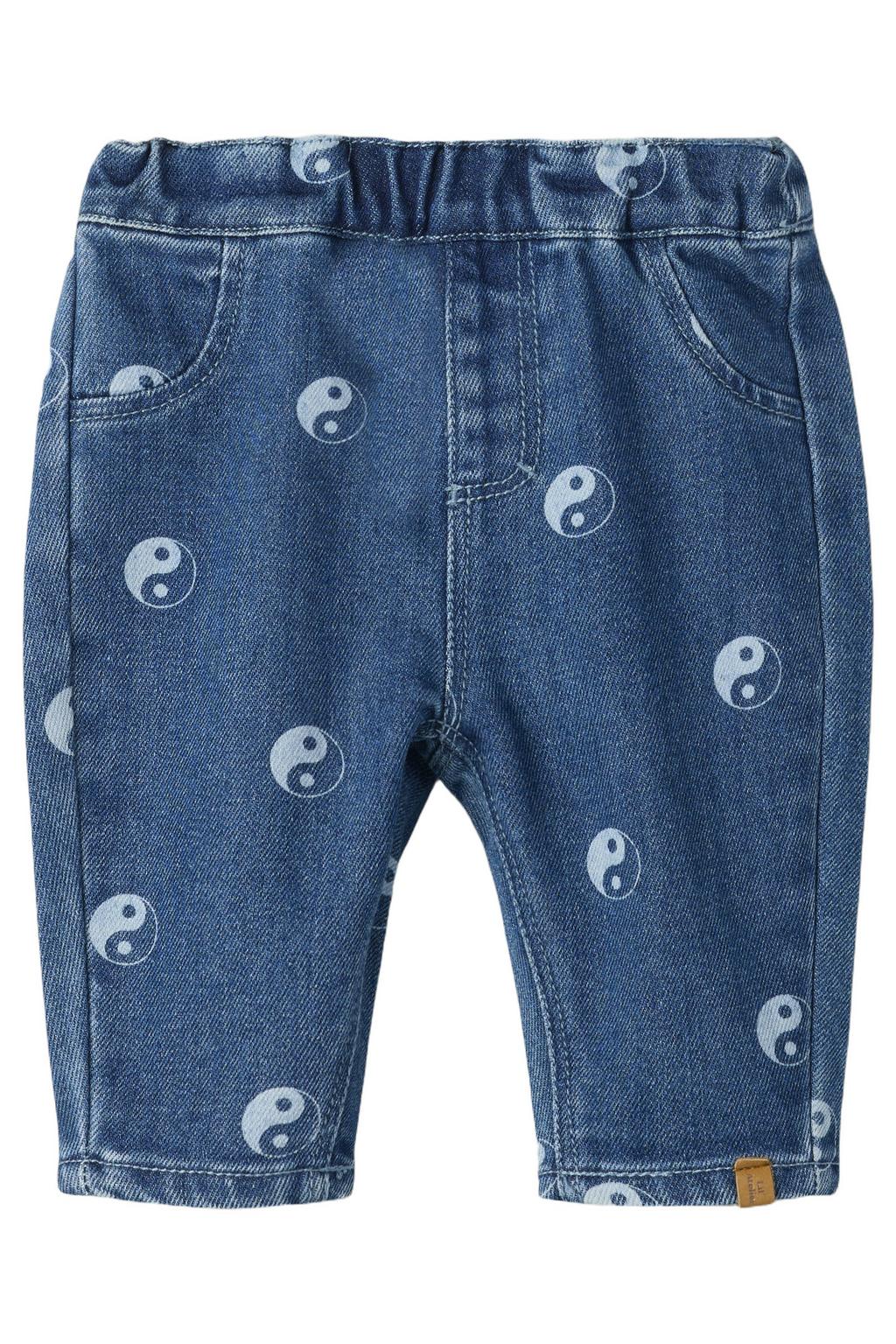 Dark blue denim jongens LIL' ATELIER BABY loose fit jeans van denim
