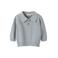 LIL' ATELIER BABY katoenen oversized gebreide trui - grijs