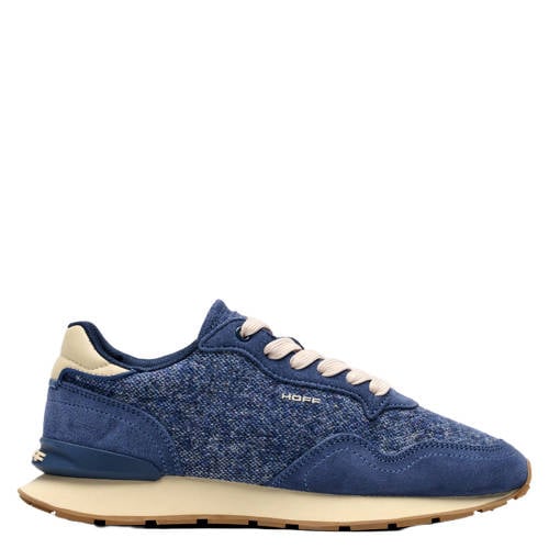 HOFF City leren suède sneakers donkerblauw