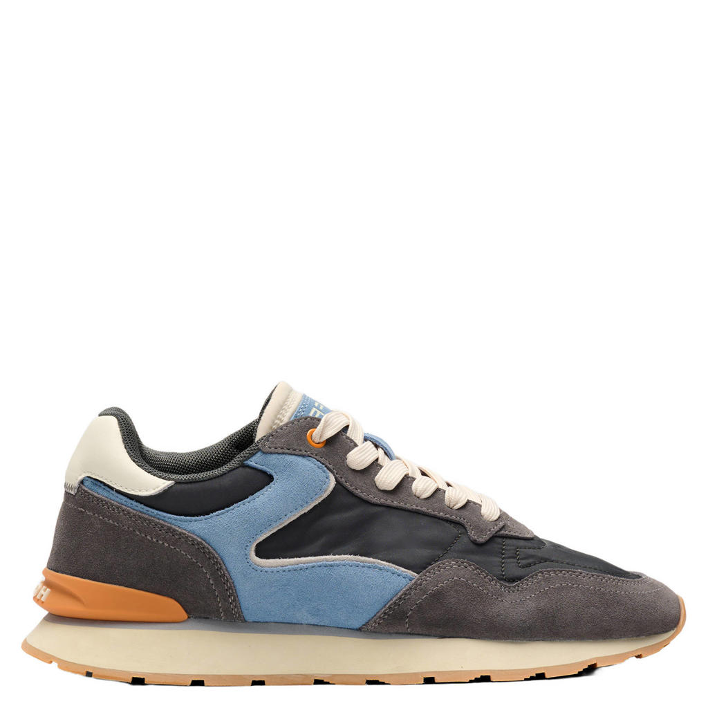 Grijze dames HOFF City Chrome suède sneakers - met veters