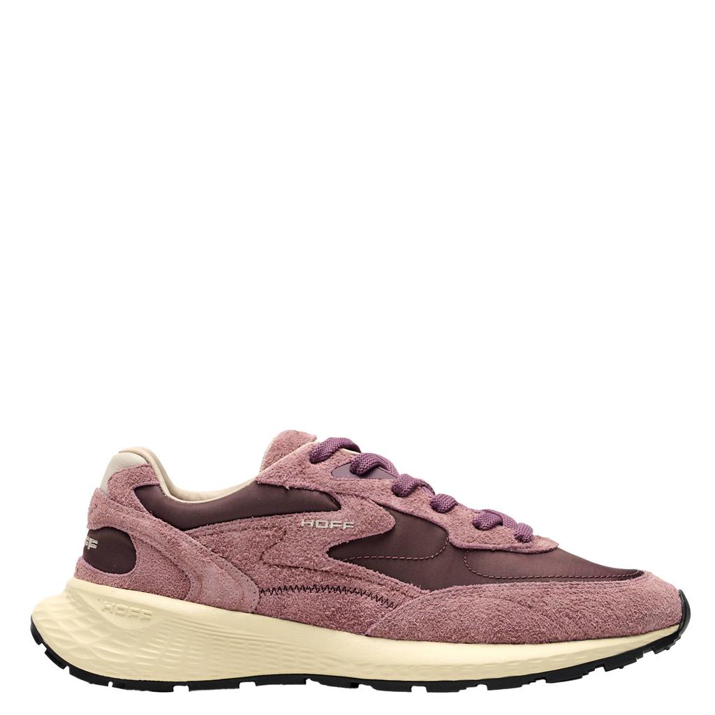 HOFF City MK II furry collection leren sneakers - aubergine