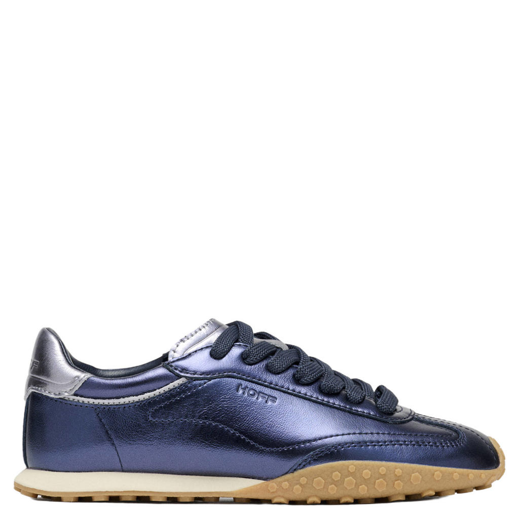 HOFF Bridge leren sneakers - blauw metallic