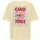ONLY T-shirt met backprint - lichtgeel
