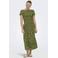 ONLY midi jurk met stippen - groen