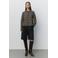 Sofie Schnoor wide leg bermuda short met wol - grijs