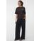 VERO MODA rechtvallend T-shirt met backprint - donkerbruin
