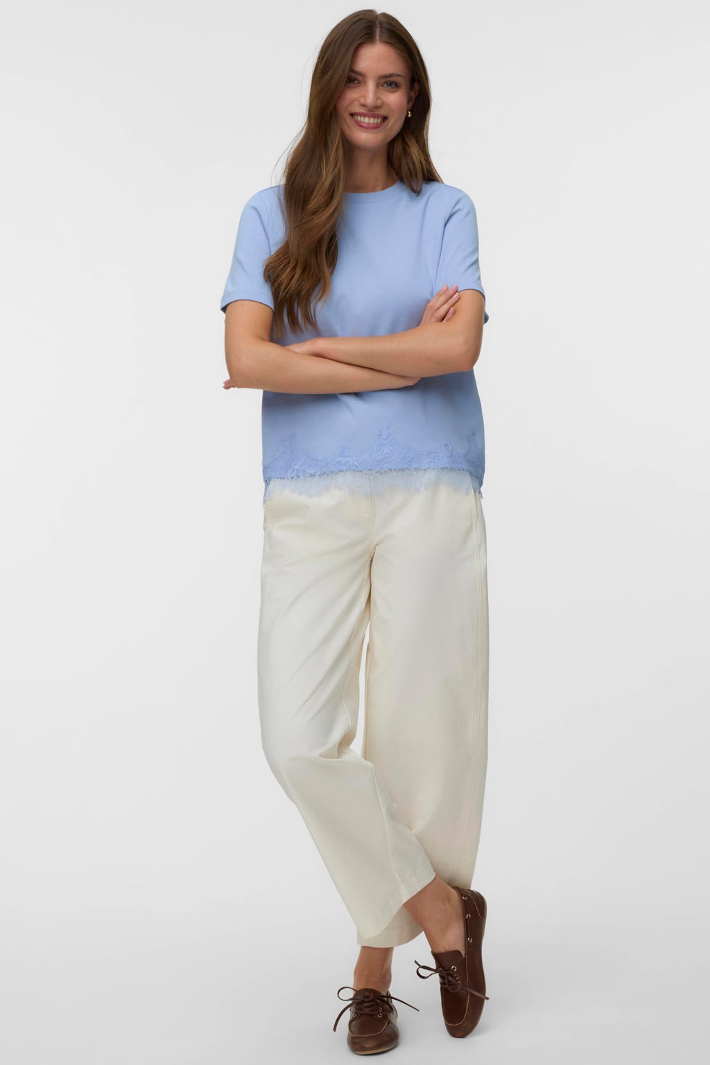 VERO MODA T-shirt - lichtblauw