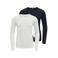 KIDS ONLY GIRL longsleeves - donkerblauw + wit (set van 2)