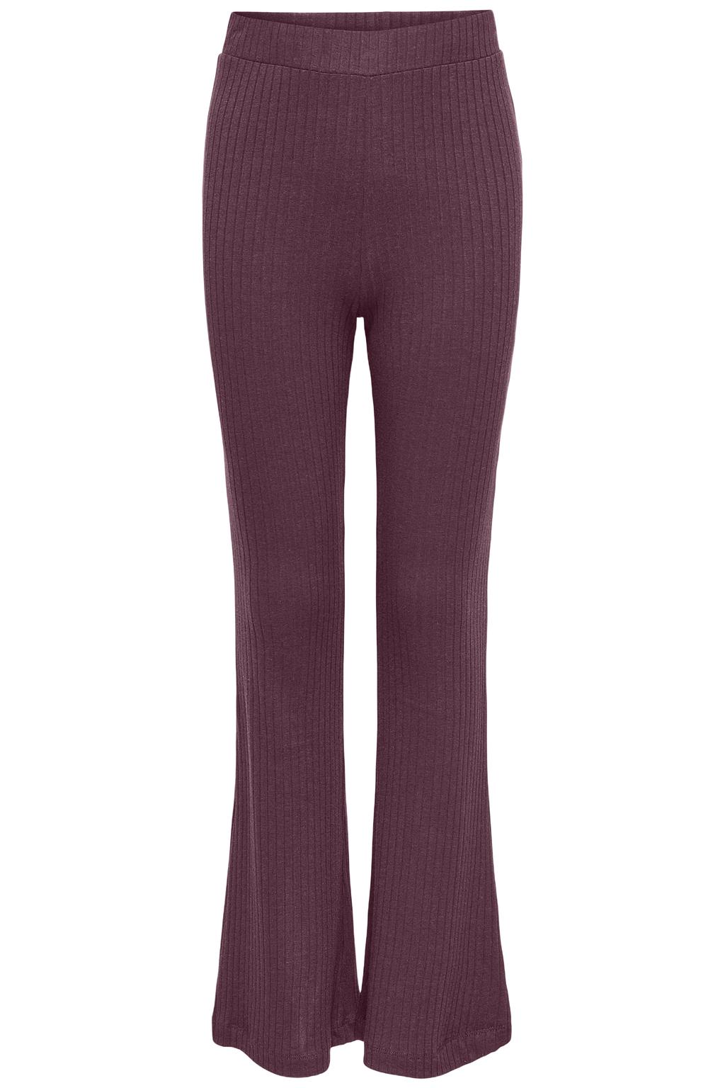 Paarse meisjes KIDS ONLY GIRL flared broek van viscose met elastische tailleband en effen