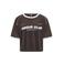 KIDS ONLY GIRL T-shirt met tekst - donkerbruin