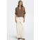 ONLY rechtvallende blouse met stippen - bruin