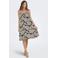 ONLY midi zomerjurk met print - zwart