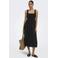 ONLY maxi zomerjurk met smockwerk - zwart