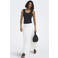 ONLY katoenen top met 3d applicatie - zwart
