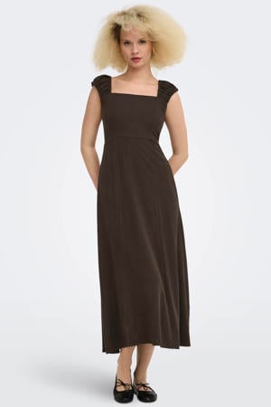 maxi zomerjurk - bruin
