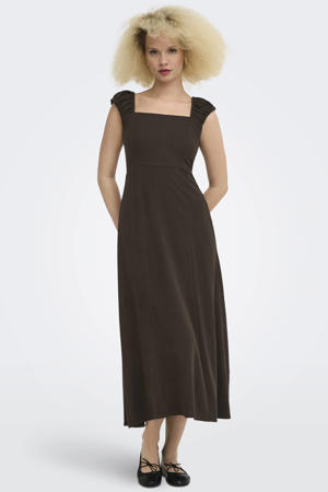 maxi zomerjurk - bruin