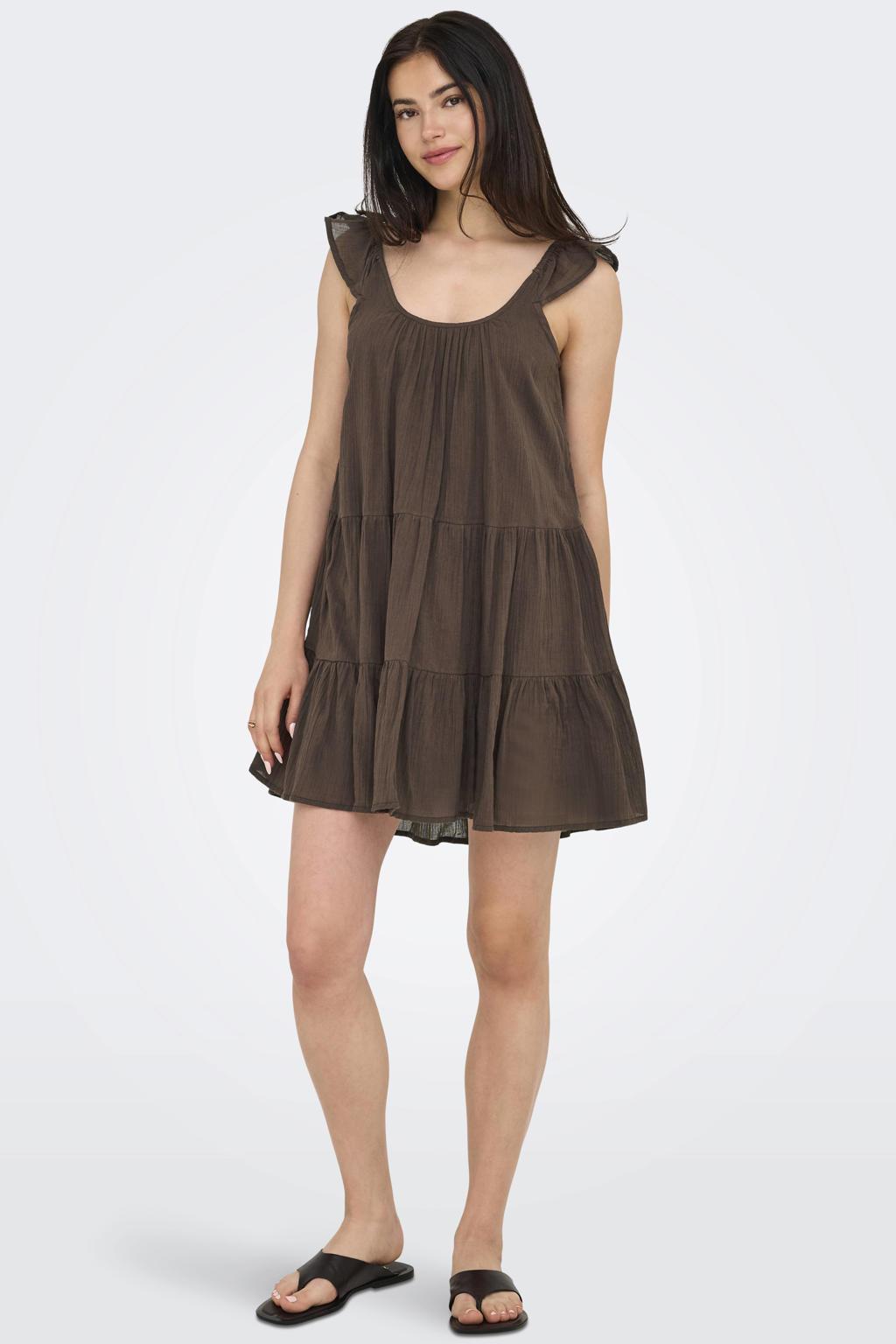 ONLY mini jurk - bruin