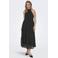 ONLY halter maxijurk met stippen - zwart