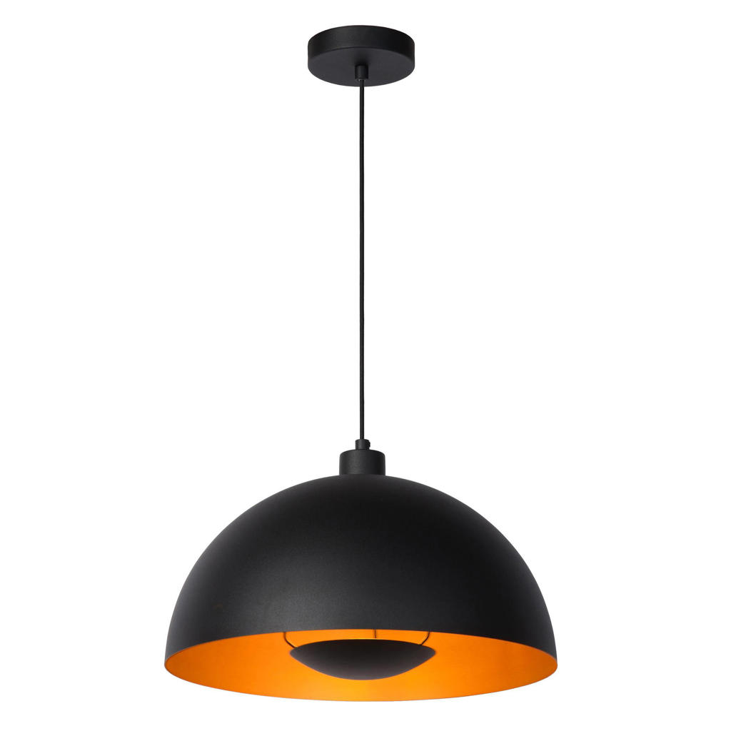 Lucide dimbare stalen hanglamp E27 Ø40 cm - zwart