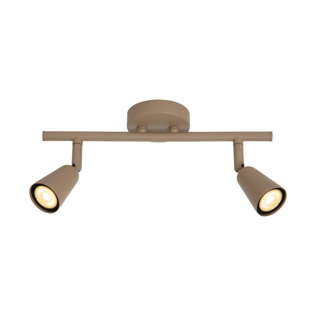 Lucide dimbare wandlamp GU10 36x17,5 cm - taupe