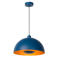 Lucide dimbare stalen hanglamp E27 Ø 40 cm - blauw
