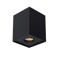 Lucide aluminium dimbare opbouwspot GU10 9.6x9.6 cm - zwart