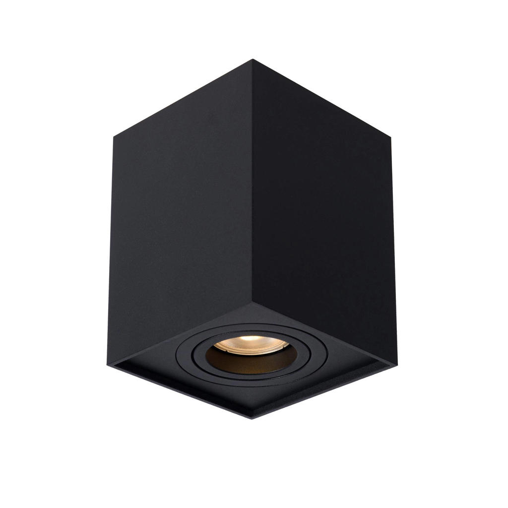 Lucide aluminium dimbare opbouwspot GU10 9.6x9.6 cm - zwart