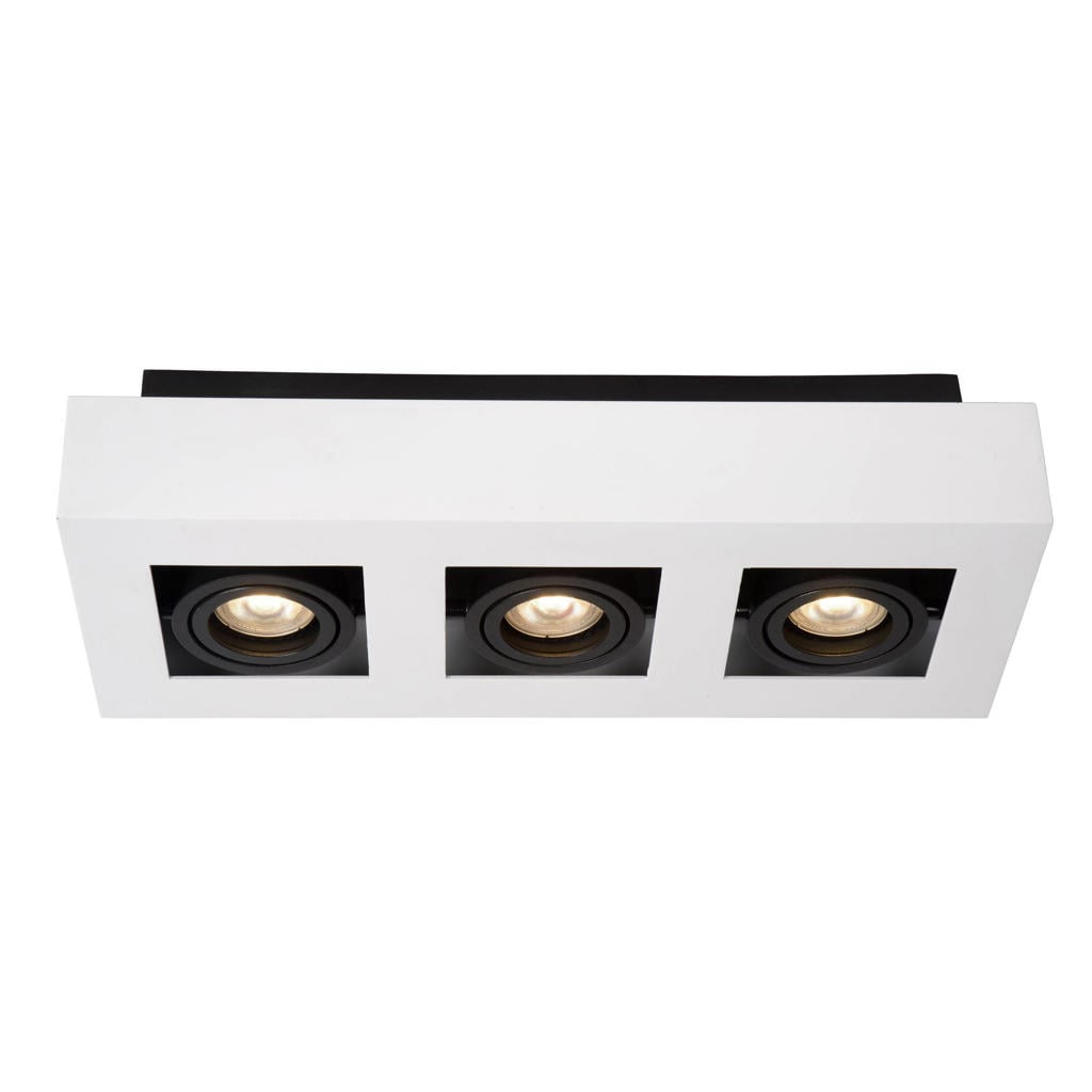Lucide dimbare aluminium opbouwspot GU10 36x14 cm - wit