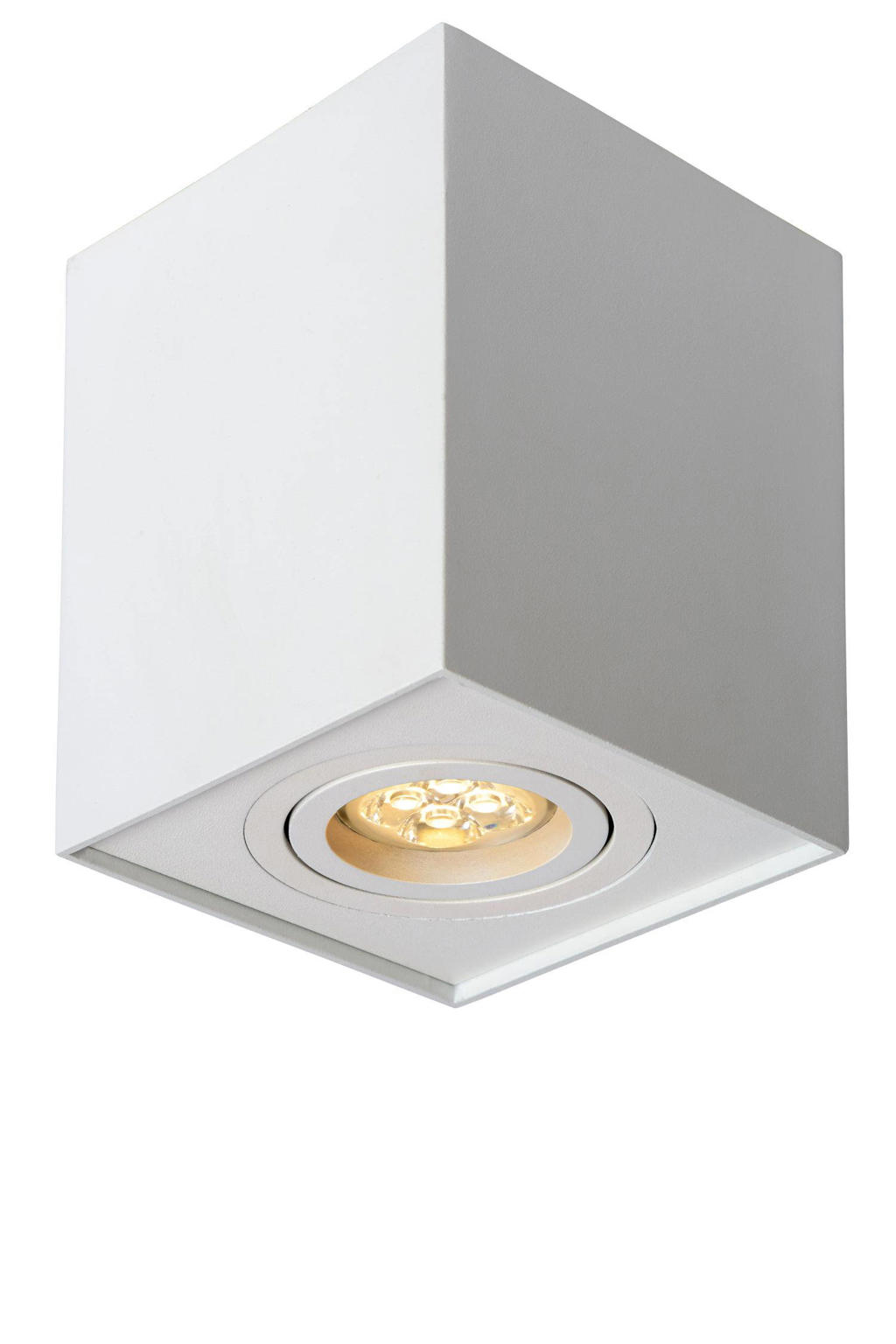 Lucide aluminium dimbare opbouwspot GU10 9.6x9.6 cm - wit