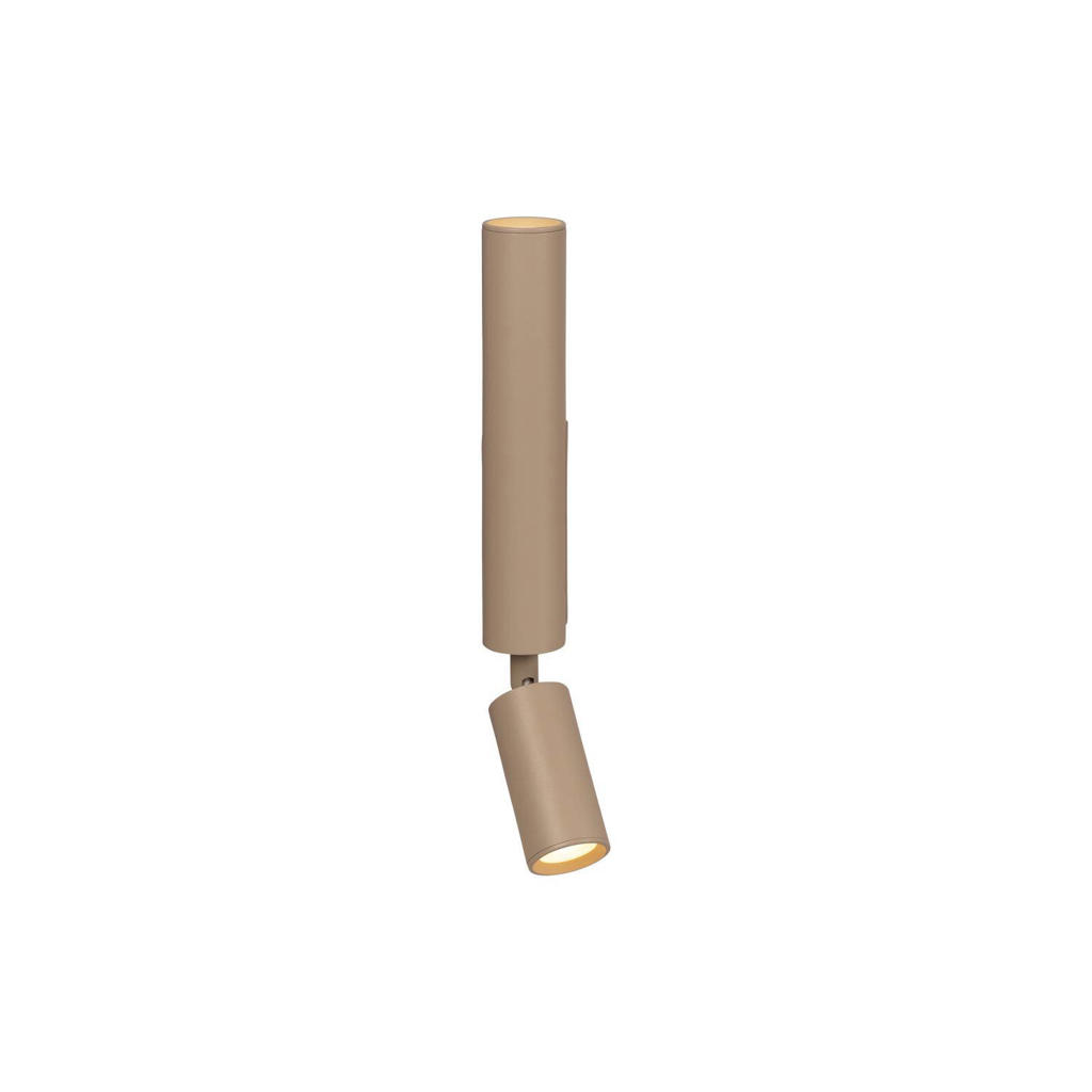 Lucide dimbare wandlamp GU10 6.4x3.9 cm - taupe