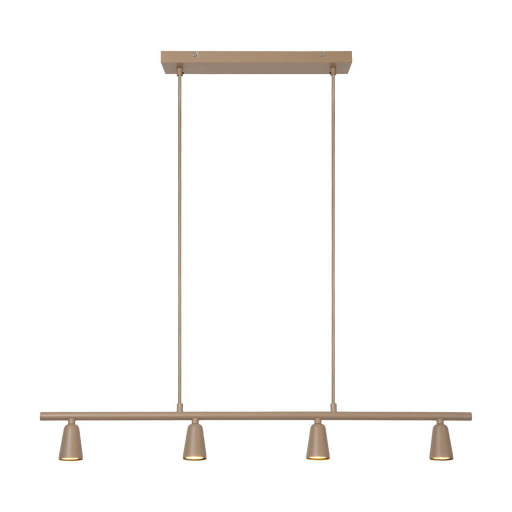 Lucide dimbare hanglamp GU10 95x8 cm - taupe
