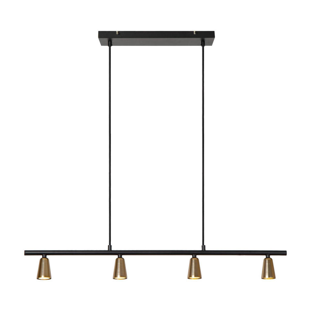 Lucide dimbare hanglamp GU10 95x8 cm - champagnekleur