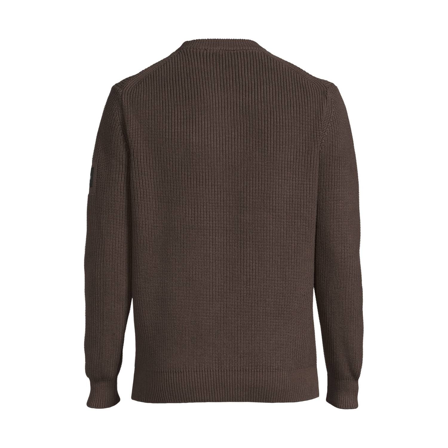 REPLAY katoenen regular fit gebreide trui bruin