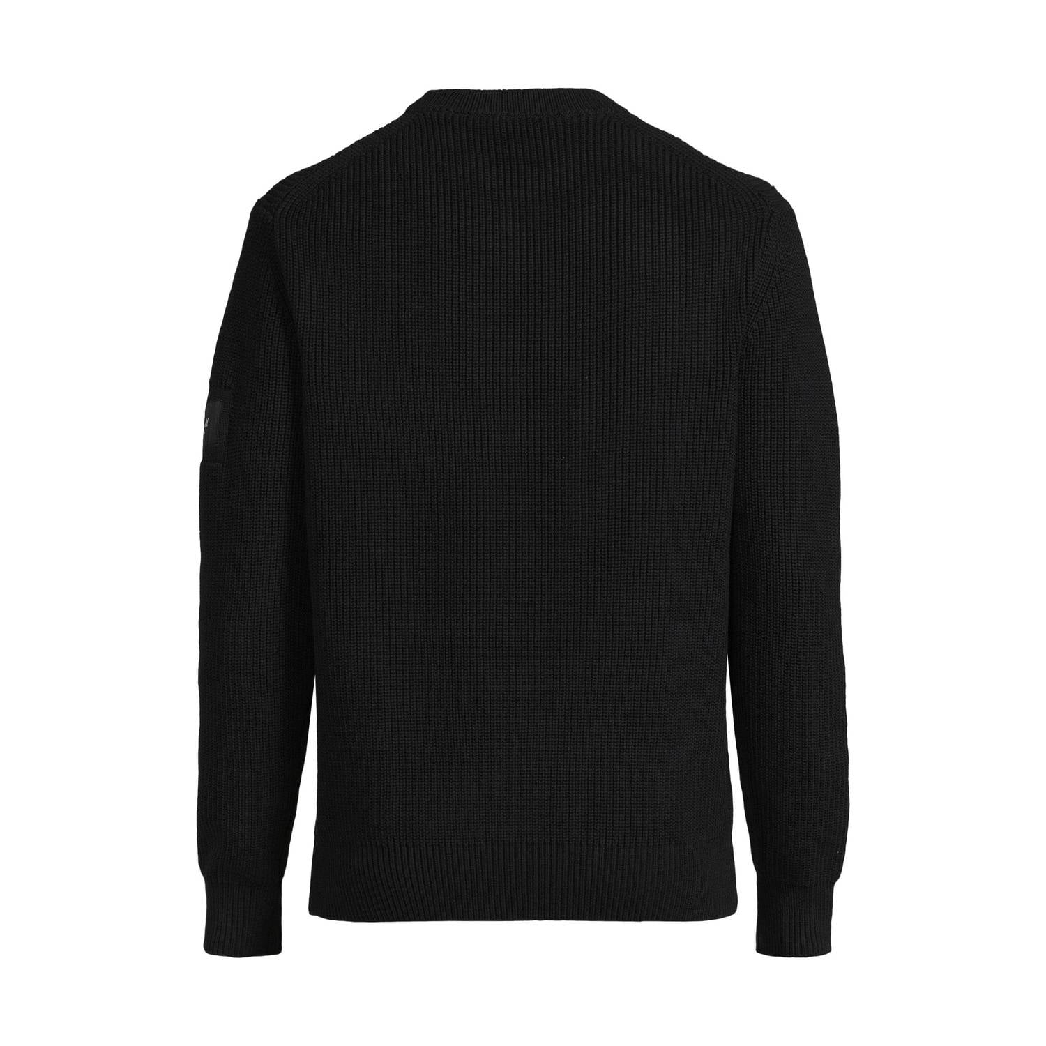REPLAY katoenen regular fit gebreide trui marineblauw