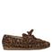 Babouche Alice-2 suède bootschoenen met panterprint - bruin/zwart
