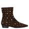 Babouche G-Lux-2 suède laarzen met studs - donkerbruin