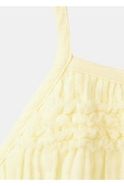 thumbnail: Mango top met ruches - lichtgeel